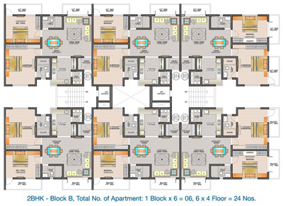 2 BHK - Block B